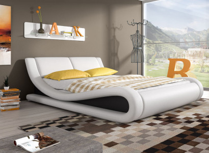 Łóżko tapicerowane łóżko Łóżko Podkładka sztuczna skóra Designer Hotel Double Luxury Design